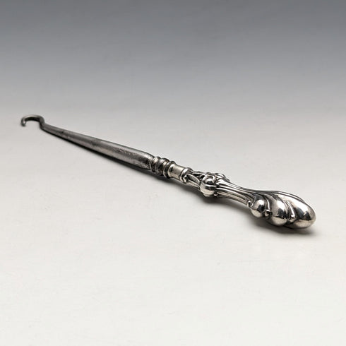 1913 年英國古董純銀手柄紐扣鉤 Crisford & Norris